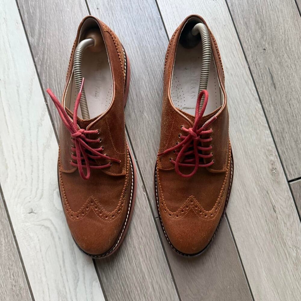 Cole Haan LunarGrand Wingtip Oxford Brown Size 10 - Picture 3 of 7